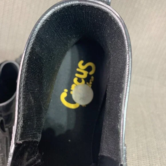 Circus By Sam Edelman Womens Size 9 Black Patent Combat Boots - Picture 6 of 8